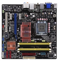 Asus Socket 775 P5E-VM SE, Intel G35, 4DDR2 800 Dual,PCI-Ex16,Video,GLAN, Audio, 4SATA2, 2*1394, mATX,RTL