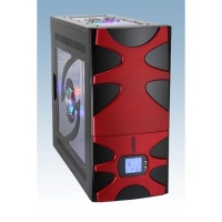 3Q 2005A ATX 400W , 2x12cm Fun , AirDuct , USB , Black/Black-Red