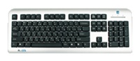 A4 Tech LCDS-720 X-Slim Ergonomic Keyboard, Silver-Black, PS/2