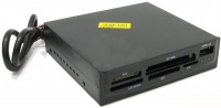 HighPaq R/W All in 1 CF1/2, SMC, XD, SDC, MD, MS, MSPRO,MSDUO, Mini SD, 3.5' Internal Black USB2.0 retail