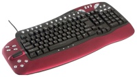 Oklick 780L Red PS/2+USB Multimedia Office Keyboard