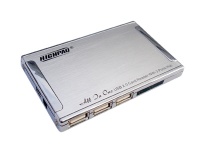 HighPaq Card Reader All-in-1+USB2.0 3port MCH-S001 metal Silver ret  