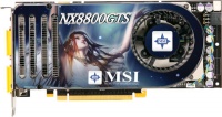 Microstar PCI-E NVIDIA GeForce NX8800GTS-T2D640E-HD-OC 640Mb DDR3 320bit TV-out 2xDVI retail