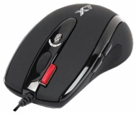 A4 Tech X-710FS Black Optical Mouse, 2000dpi, 7 +1 -, USB.