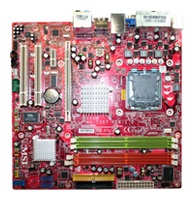 Microstar G33M-FI Socket 775, Intel G33, 4*DDR2 800 Dual, PCI-Ex16, GLAN, Audio, 4*SATA2, 1394, mATX(7357-010)