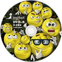 SmartTrack 4.7Gb DVD+R 16x Smiles spindle 100