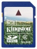 Kingston SecureDigital Card 8192Mb SDHC class 2 retail