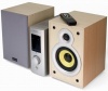 Microlab PRO1 стереосистема, 2 колонки, усилитель,ПДУ,60Вт RMS 50000-24000Гц, светлое дерево.